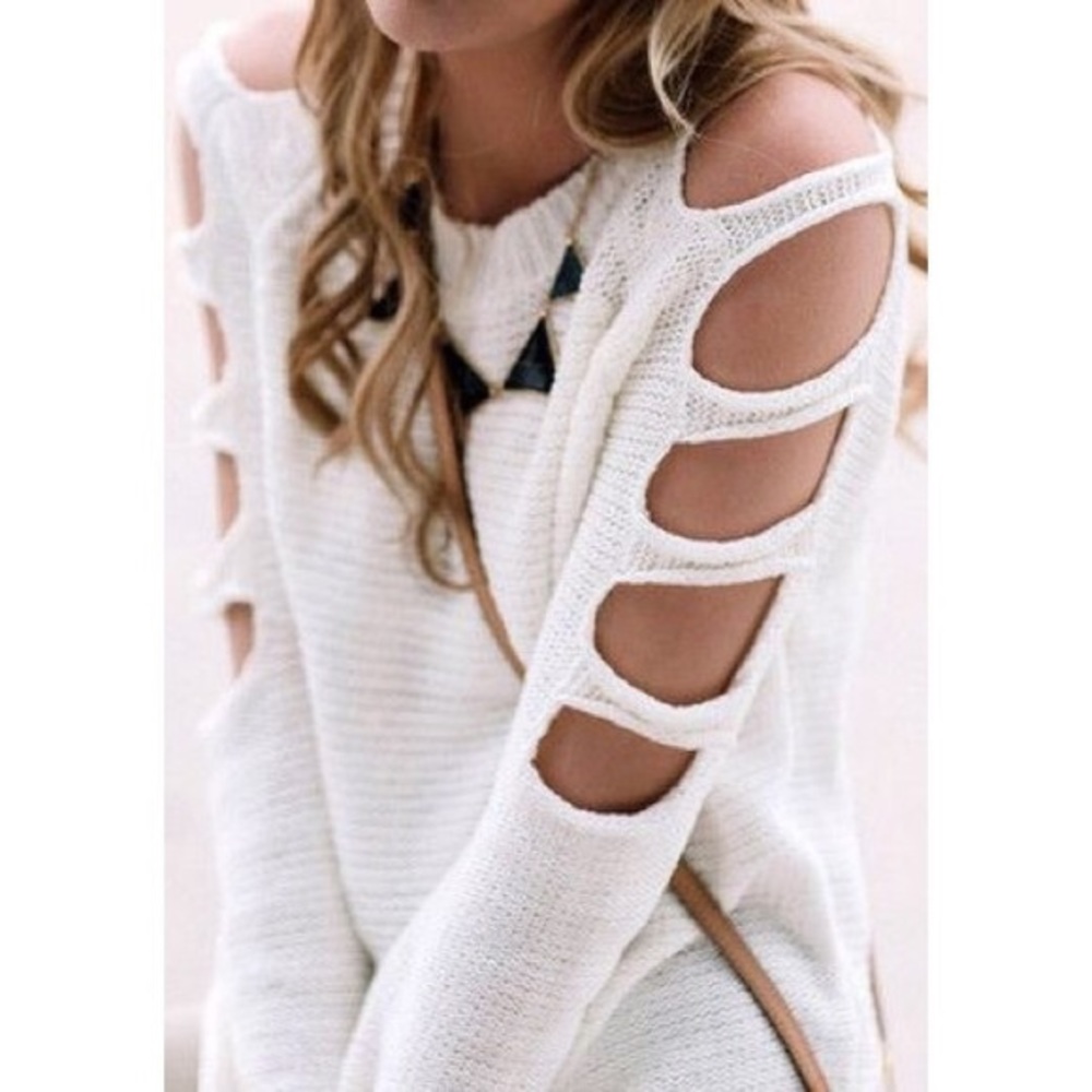 LF cutout sweater